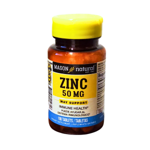ZINC 50 MG X TABLETAS MASON NATURAL