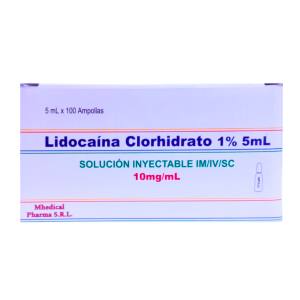 LIDOCAINA 1% AMPOLLA - MHEDICAL PHARMA