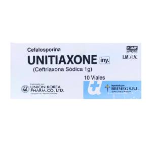 CEFTRIAXONA 1 GR VIAL - UNITIAXONE