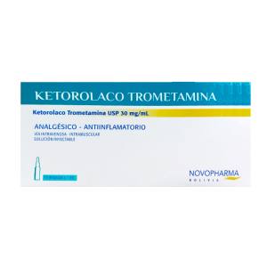 KETOROLACO TROMETAMINA 30 MG X AMPOLLA