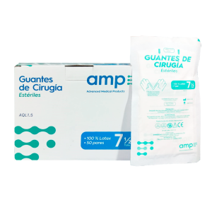 GUANTES QUIRURGICOS 7 1/2 - AMP