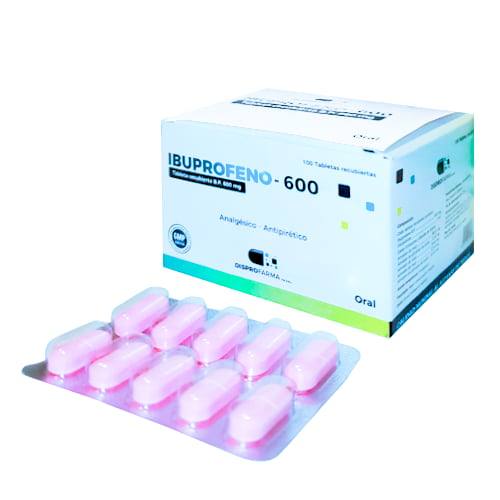 IBUPROFENO 600 MG X TABLETA RECUB. - DISPROFARMA