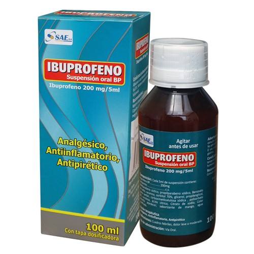IBUPROFENO 200 MG/5 ML SUSP. X 100 ML - SAE