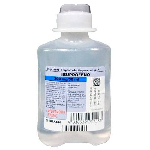 IBUPROFENO 200 MG X 50ML - BRAUN