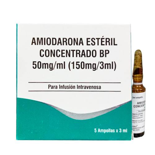 AMIODARONA ESTERIL CONCENTRADO 50 MG/ML X AMPOLLA