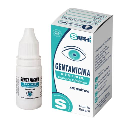 GENTAMICINA 0.3%/10ML SOL. OFT. X 10 ML