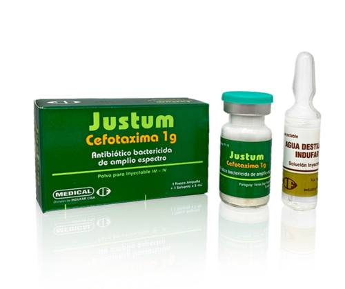 JUSTUM CEFATOXIMA 1G X AMPOLLA