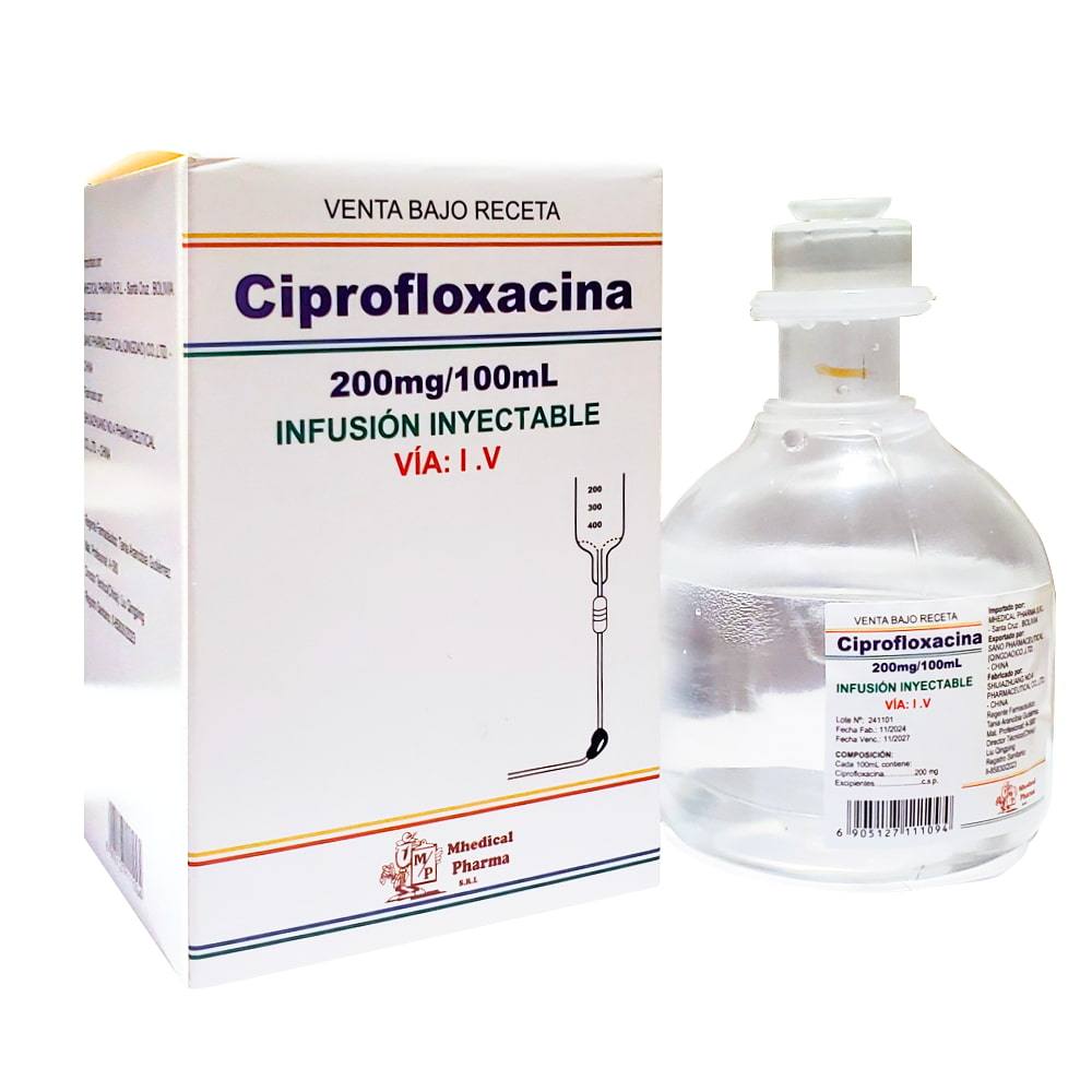 CIPROFLOXACINA 200 MG INY.X 100ML - MHEDICAL PHARMA