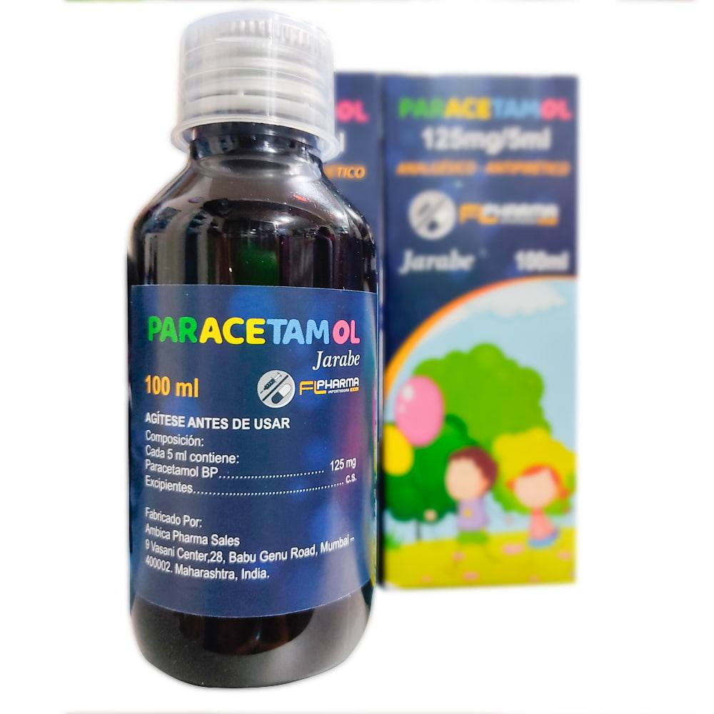 PARACETAMOL 125MG/5ML JARABE X 100 ML  FL PHARMA