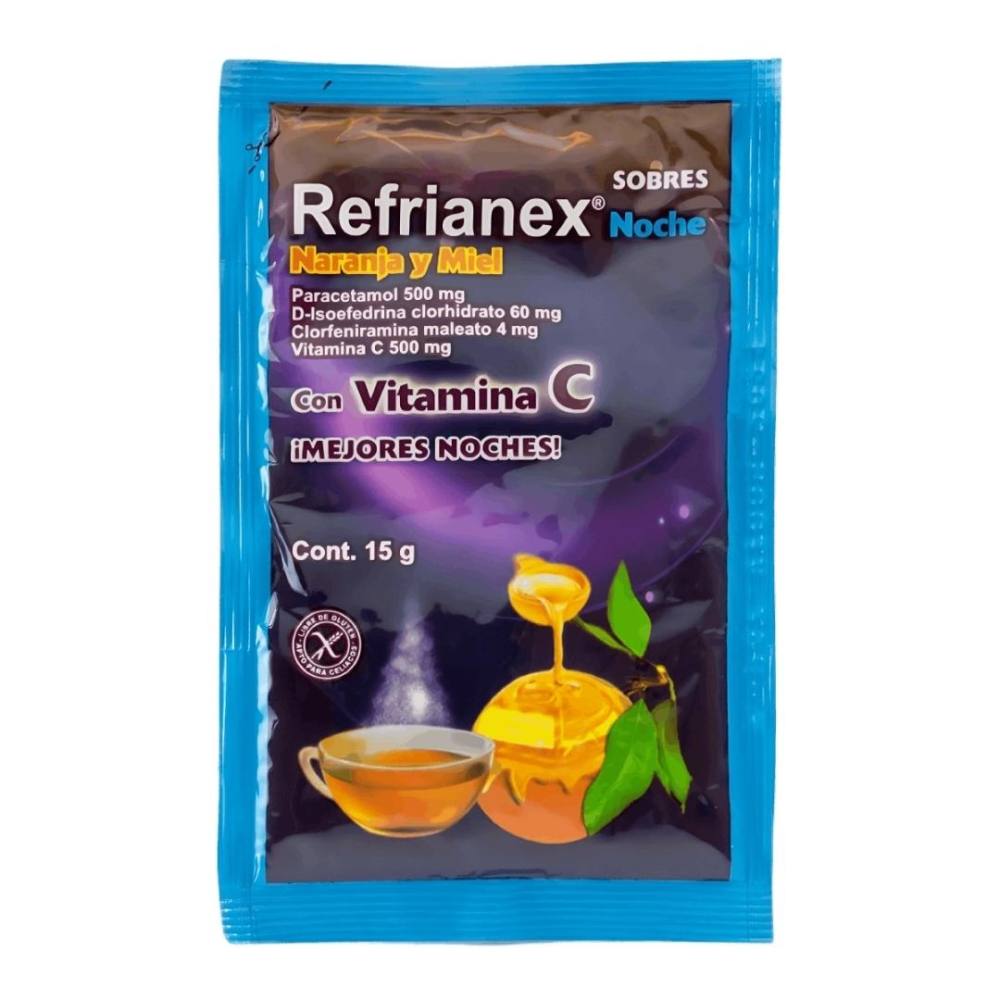 REFRIANEX NOCHE SABOR NARANJA MIEL X SOBRE