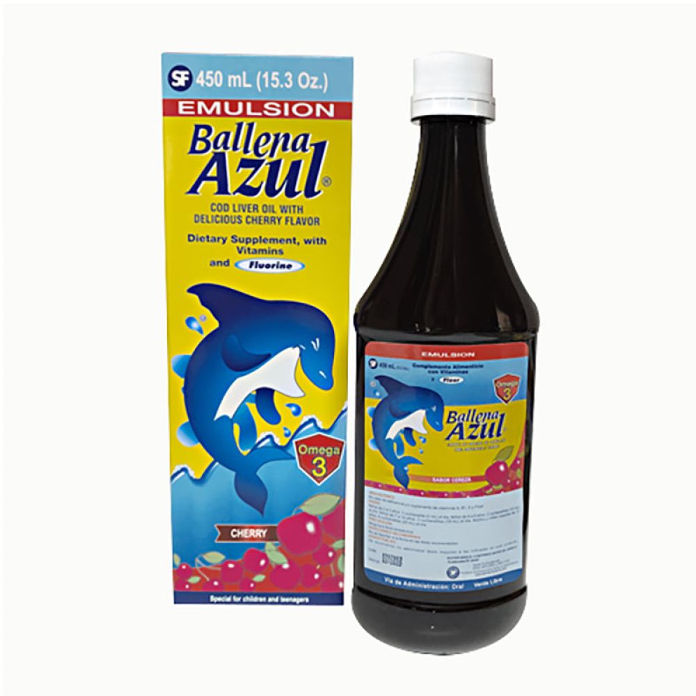 EMULSION BALLENA AZUL SABOR CEREZA