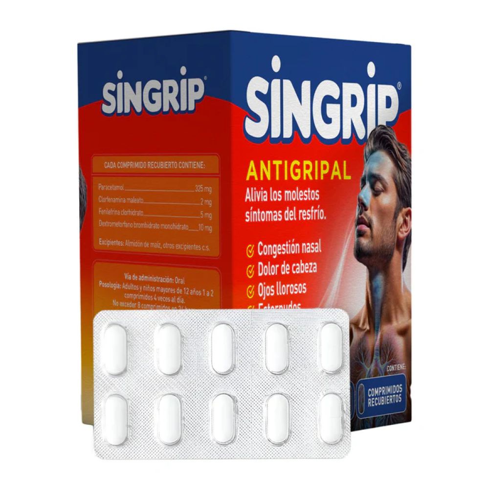 SINGRIP X COMPRIMIDO RECUBIERTO