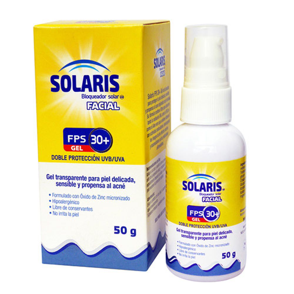 SOLARIS FACIAL GEL FPS 30+ X 50 G