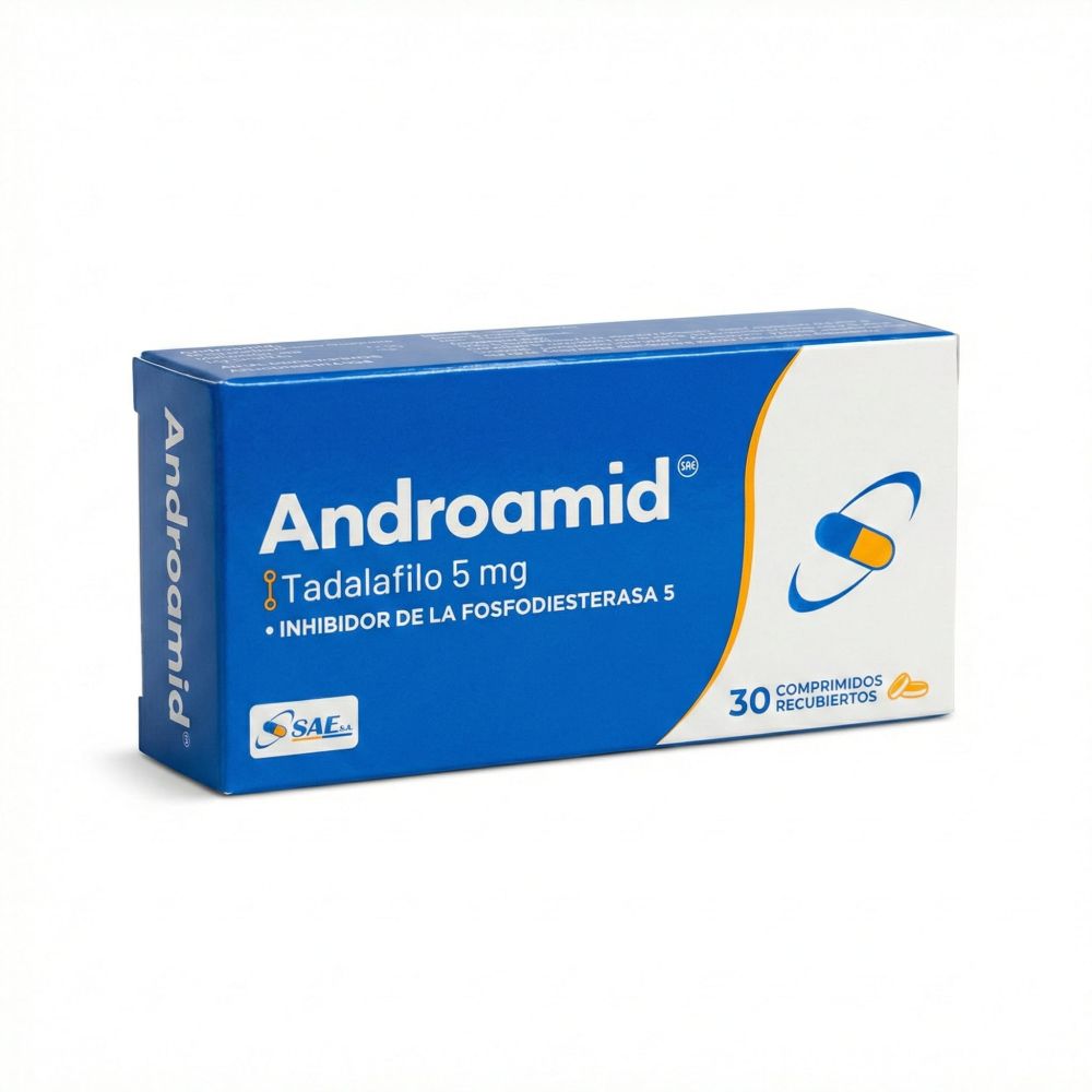 ANDROAMID - TADALAFILO 5 MG X COMP. RECUB.