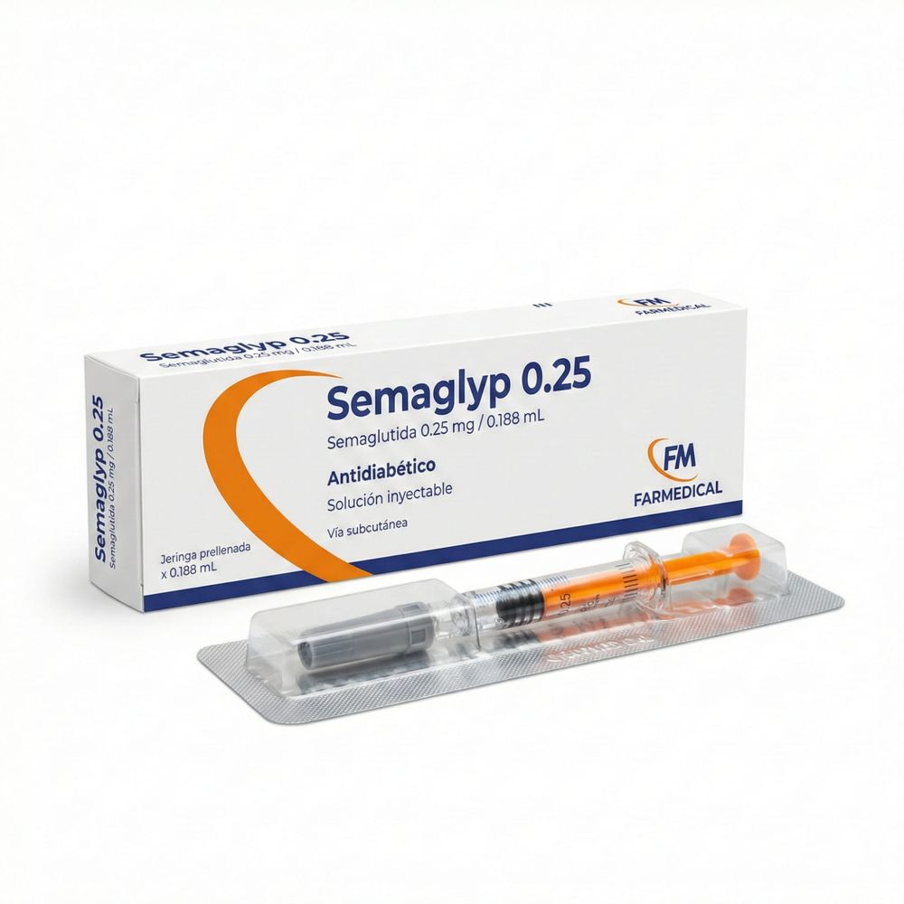 SEMAGLYP 0.25 X SOLUC. INY.