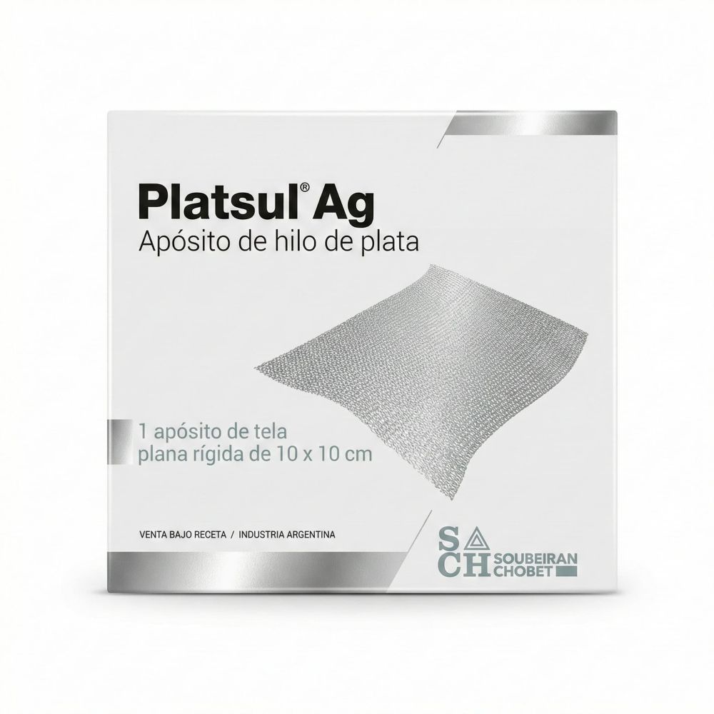 PLATSUL AG 10X10CM X APOSITO