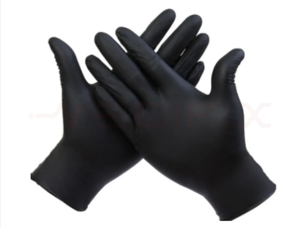 GUANTES NITRILO NEGRO "S" X PAR - GENERICO