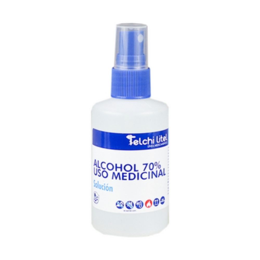 ALCOHOL MEDICINAL ATOMIZADOR 70%  X100 ML TELCHI
