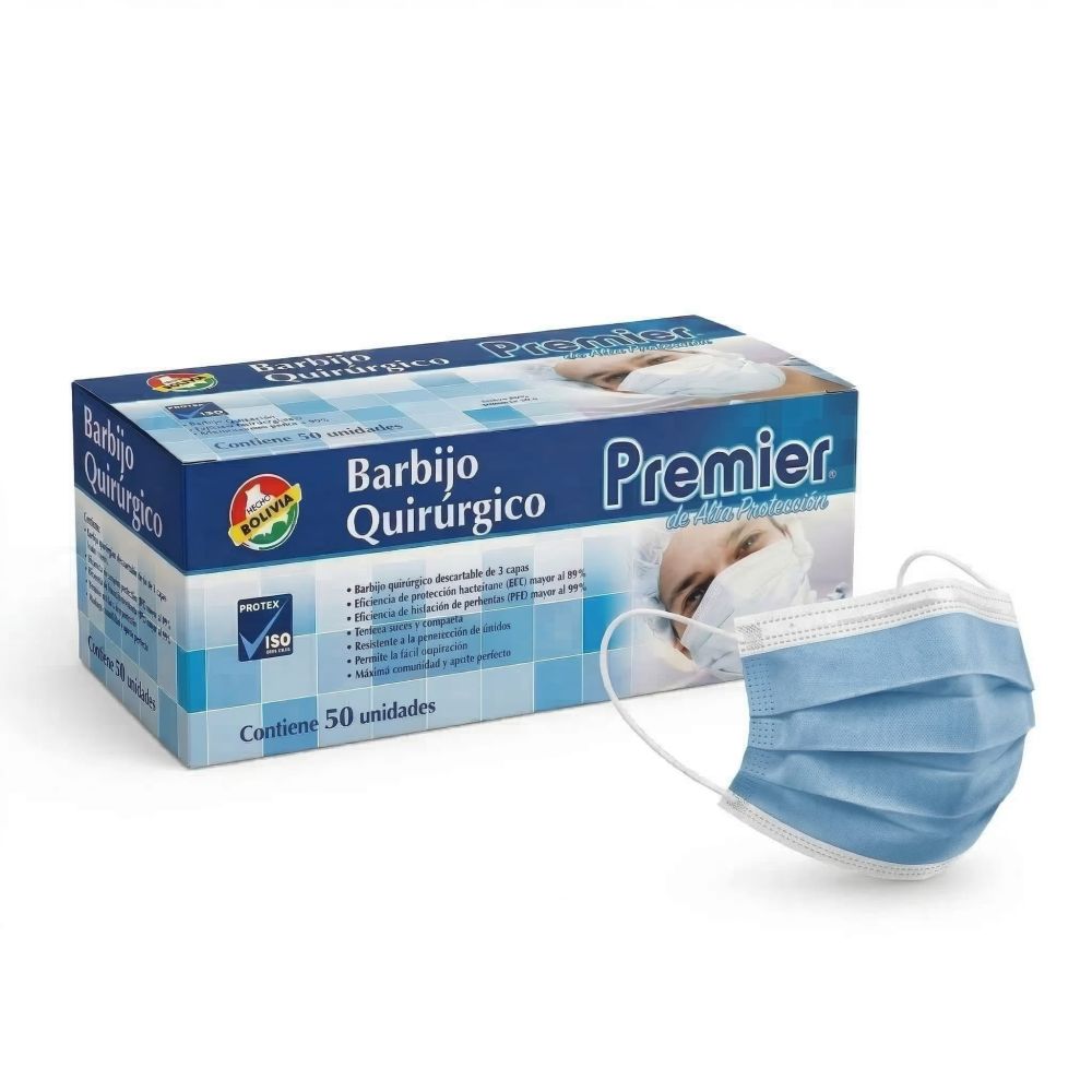 BARBIJO MASCARILLA AZUL - PREMIER