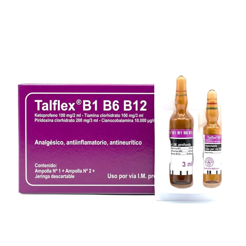TALFLEX B1 B6 B12 X AMPOLLA