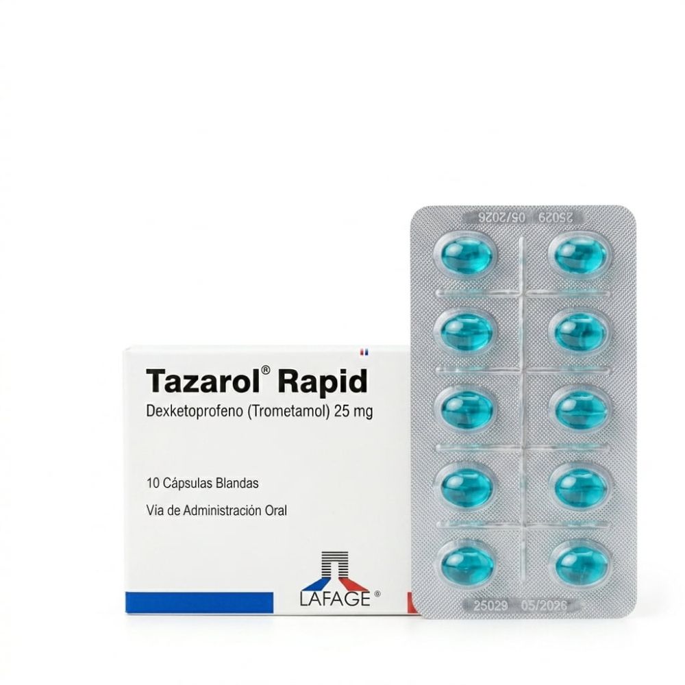 TAZAROL RAPID (DEXKETOPROFENO) X CAPSULA BLANDA