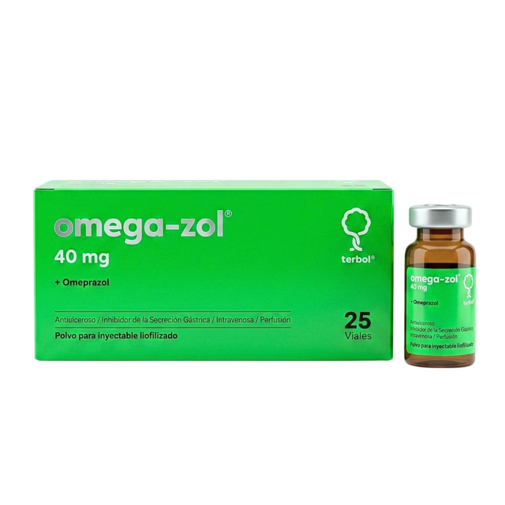 OMEGA ZOL 40 MG HOSPITALARIA X VIAL