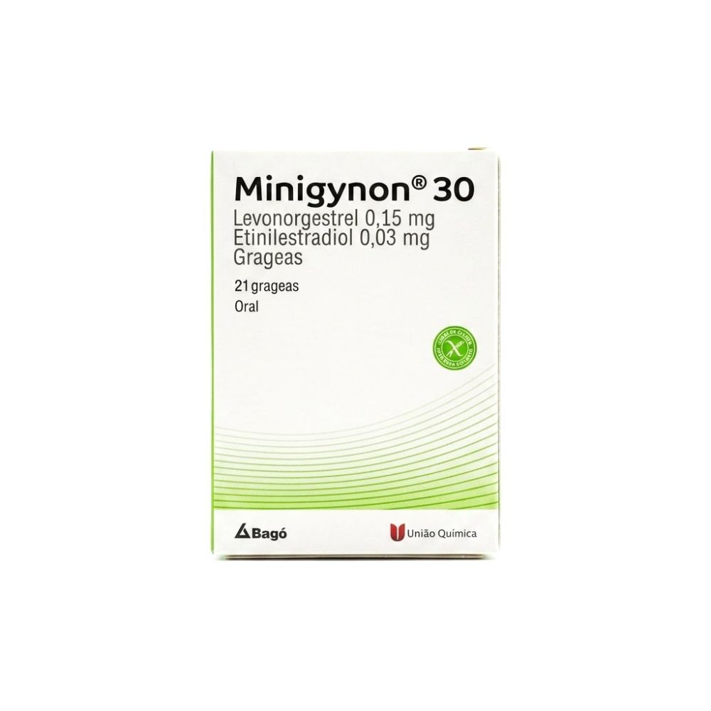 MINIGYNON 30 MG CAJA X 21 GRAGEAS