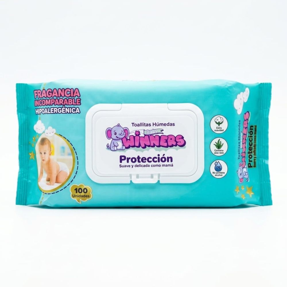WINNERS BABY TOALLITAS HUMEDAS X 100 - COMERCIAL ALFA