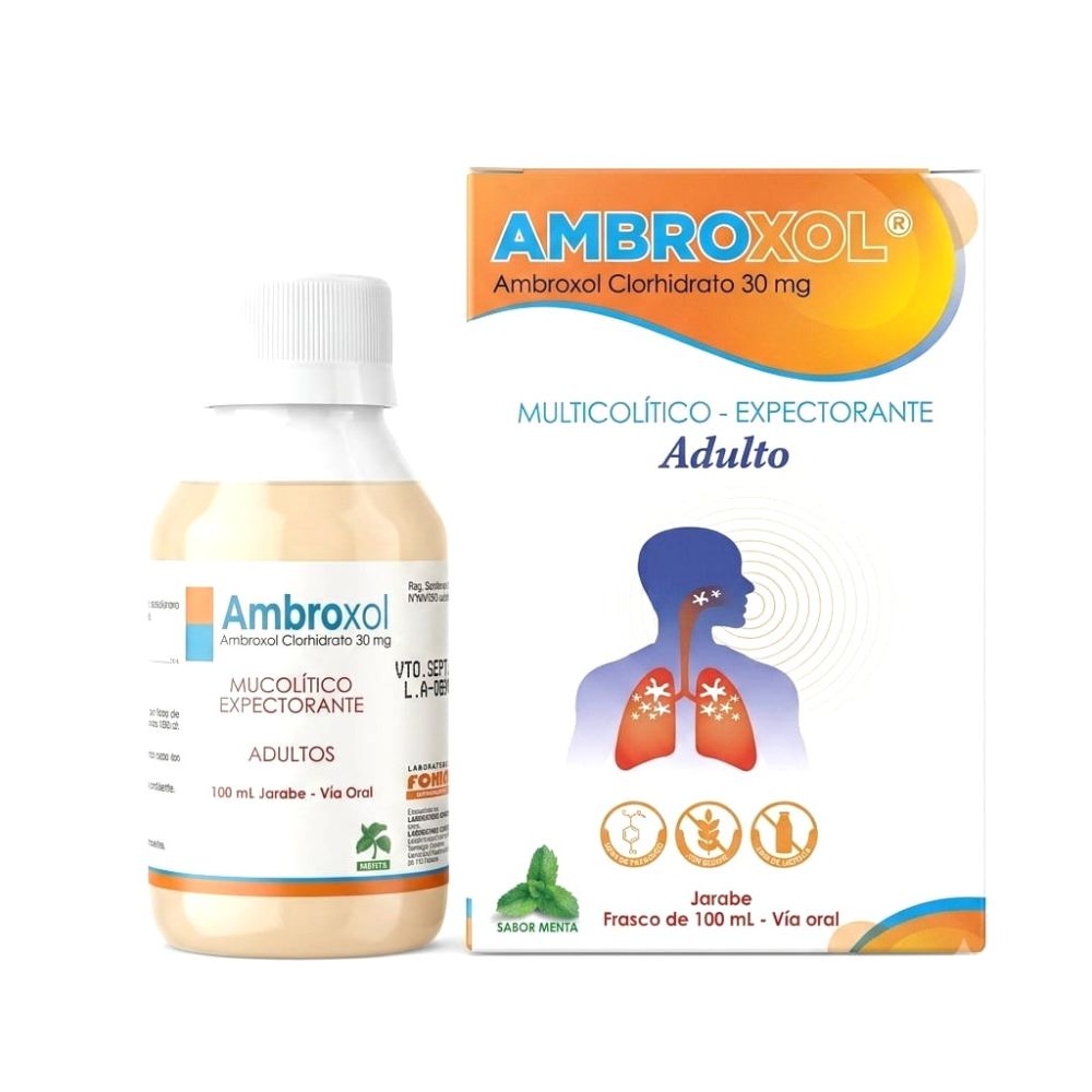 AMBROXOL 30 MG X JARABE ROXELL X 100 ML