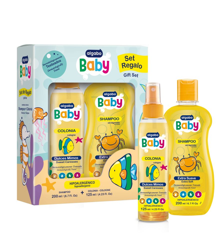 ALGABO BABY SHAMPOO EXTRA SUAVE X SET