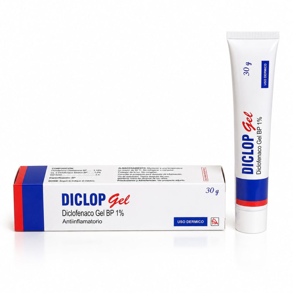 DICLOP GEL (DICLOFENACO 1%) X 30 G