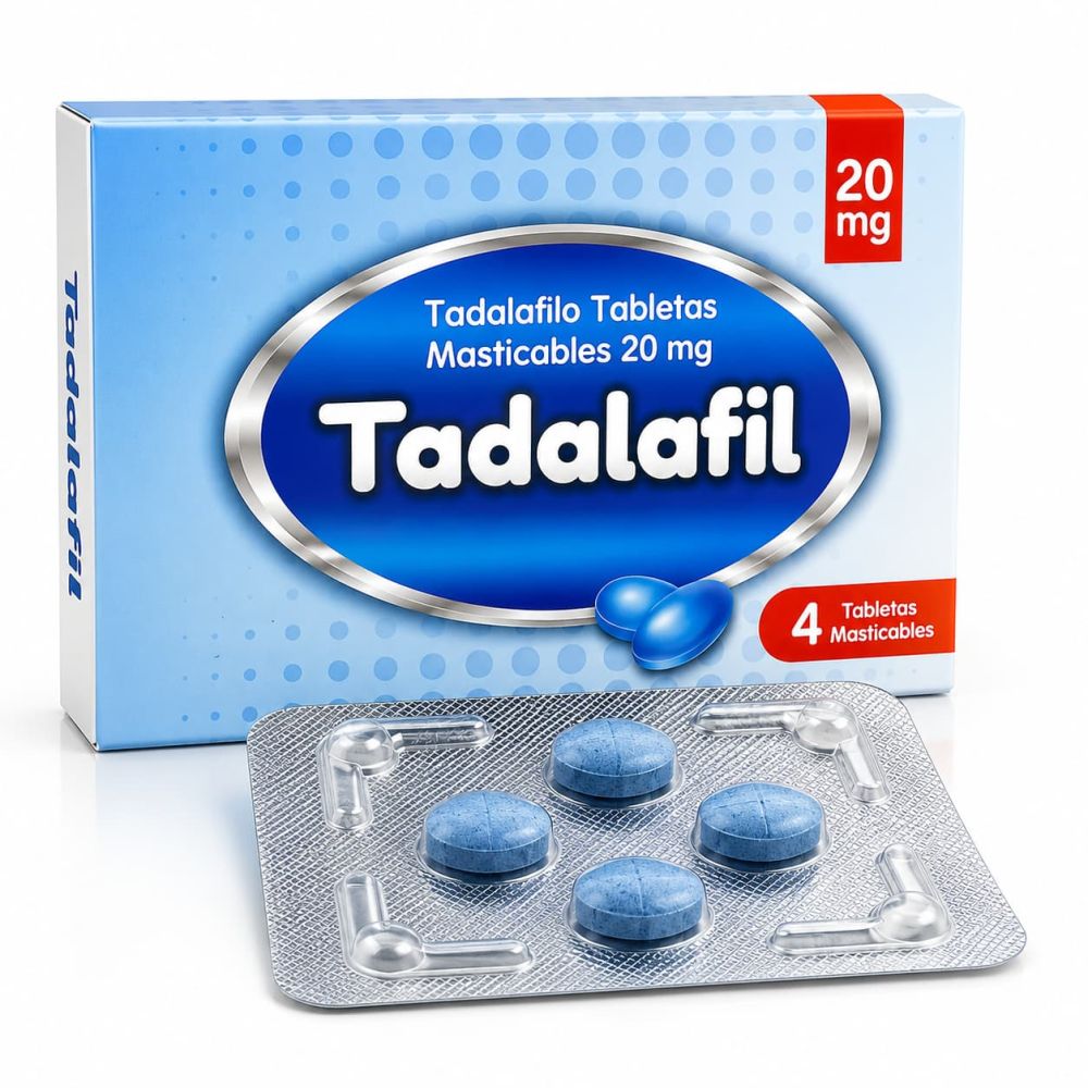 TADALAFILO 20 MG X TAB. MAST.