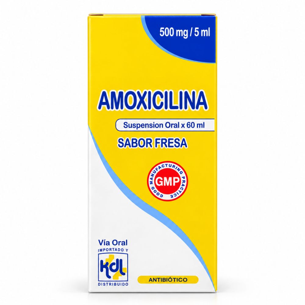 AMOXICILINA 500 MG/5 ML SUSP. 60 ML - KDL